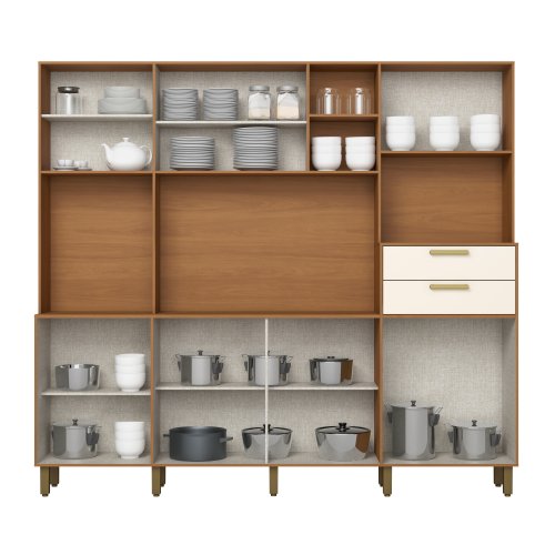 Kit Cozinha B131 08 Portas e 02 Gavetas