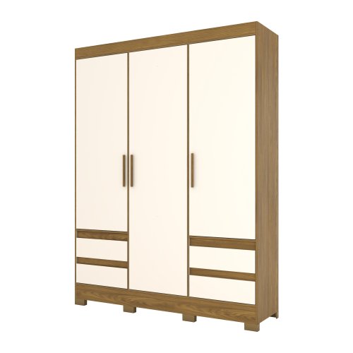 BE64 WARDROBE 02 DOORS AND 03 DRAWERS