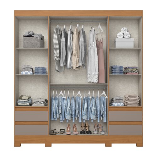 Guarda-roupa B383 04 Portas e 04 Gavetas