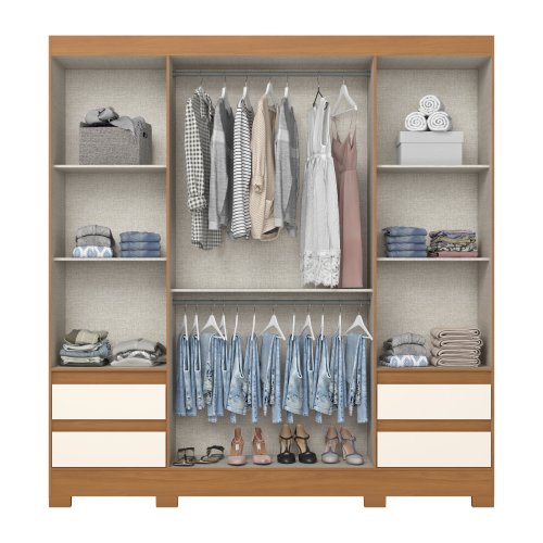 Guarda-roupa B383 04 Portas e 04 Gavetas