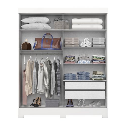 Guarda-roupa B66 02 Portas Deslizantes