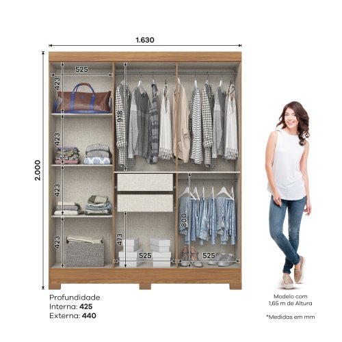 Guarda-roupa B73 06 Portas