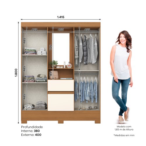 Guarda-roupa BS07 04 Portas