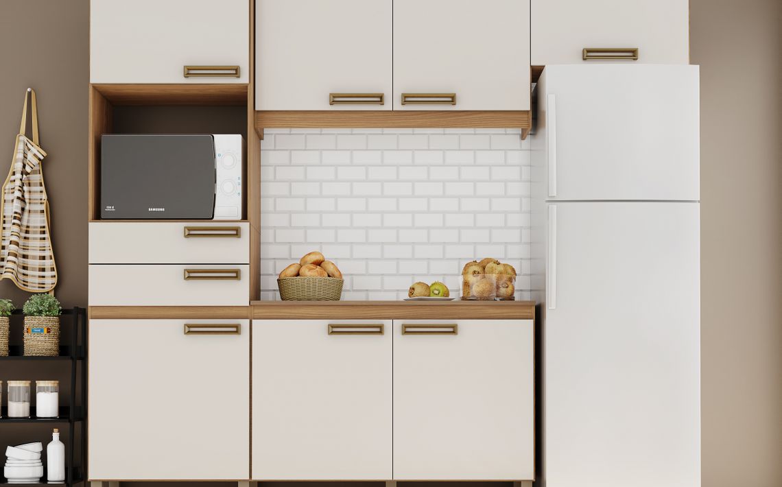 Kit Cozinha B107 07 Portas e 02 Gavetas