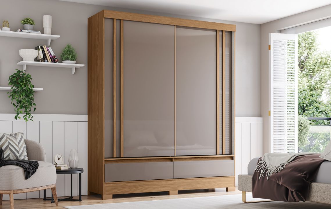 Guarda-roupa B373 02 Portas Deslizantes