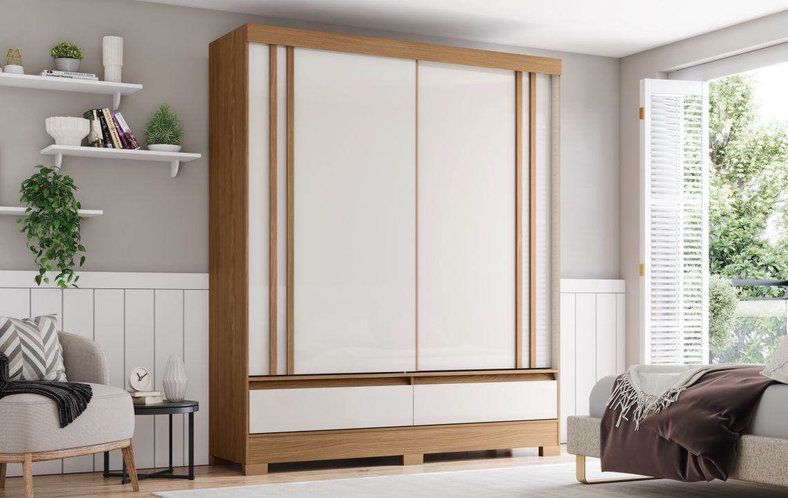 Guarda-roupa B373 02 Portas Deslizantes