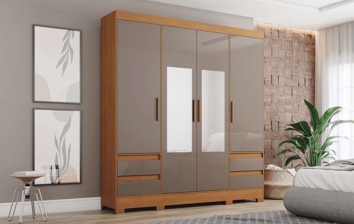 Guarda-roupa B383 04 Portas e 04 Gavetas