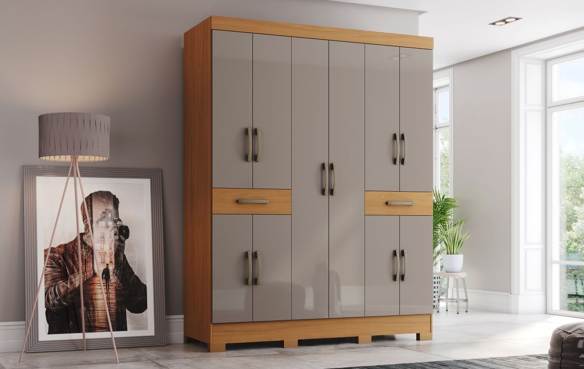 Guarda-roupa B384 10 Portas e 02 Gavetas