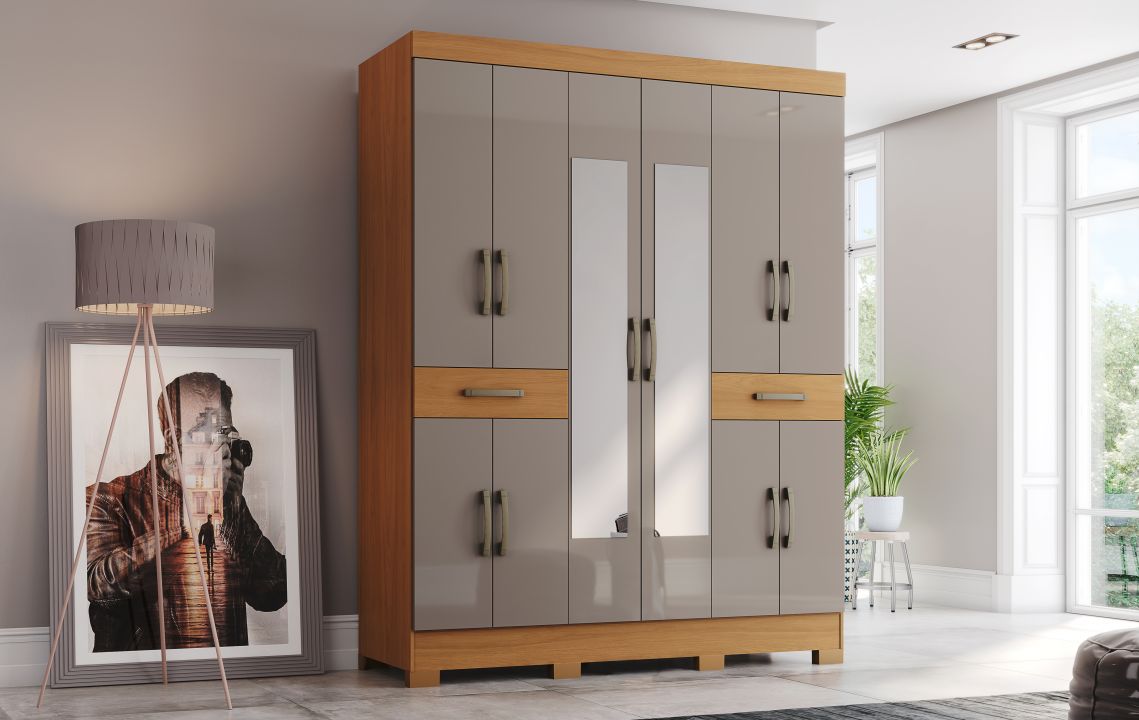 Guarda-roupa B384 10 Portas e 02 Gavetas