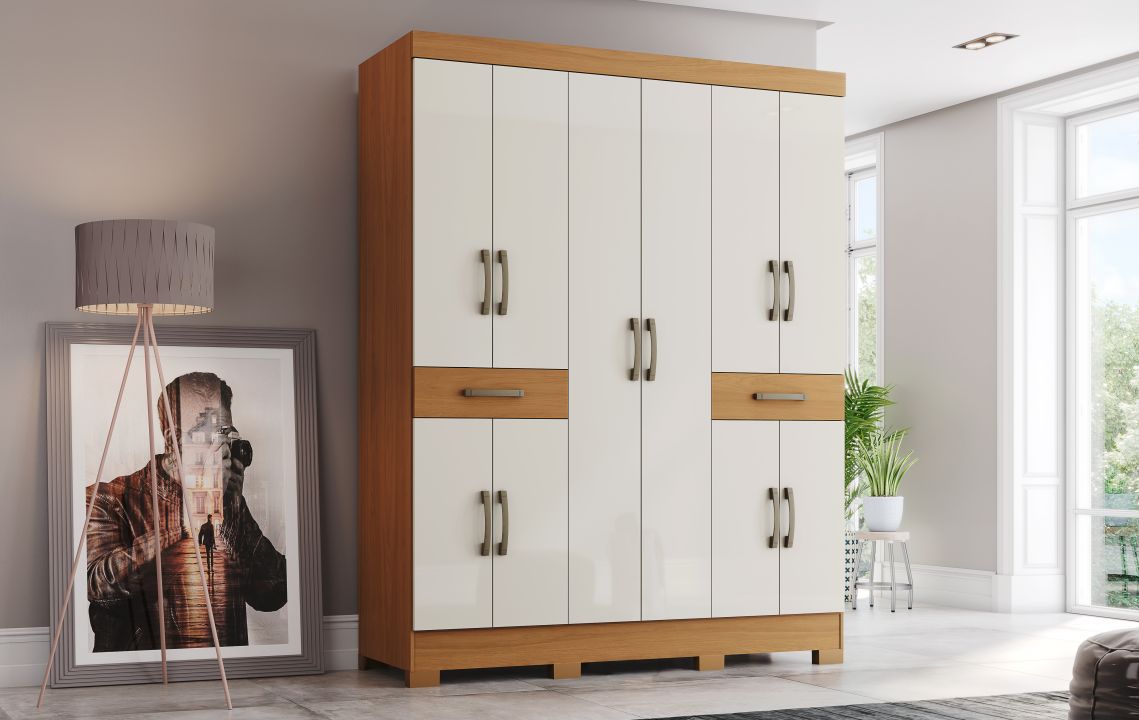 Guarda-roupa B384 10 Portas e 02 Gavetas