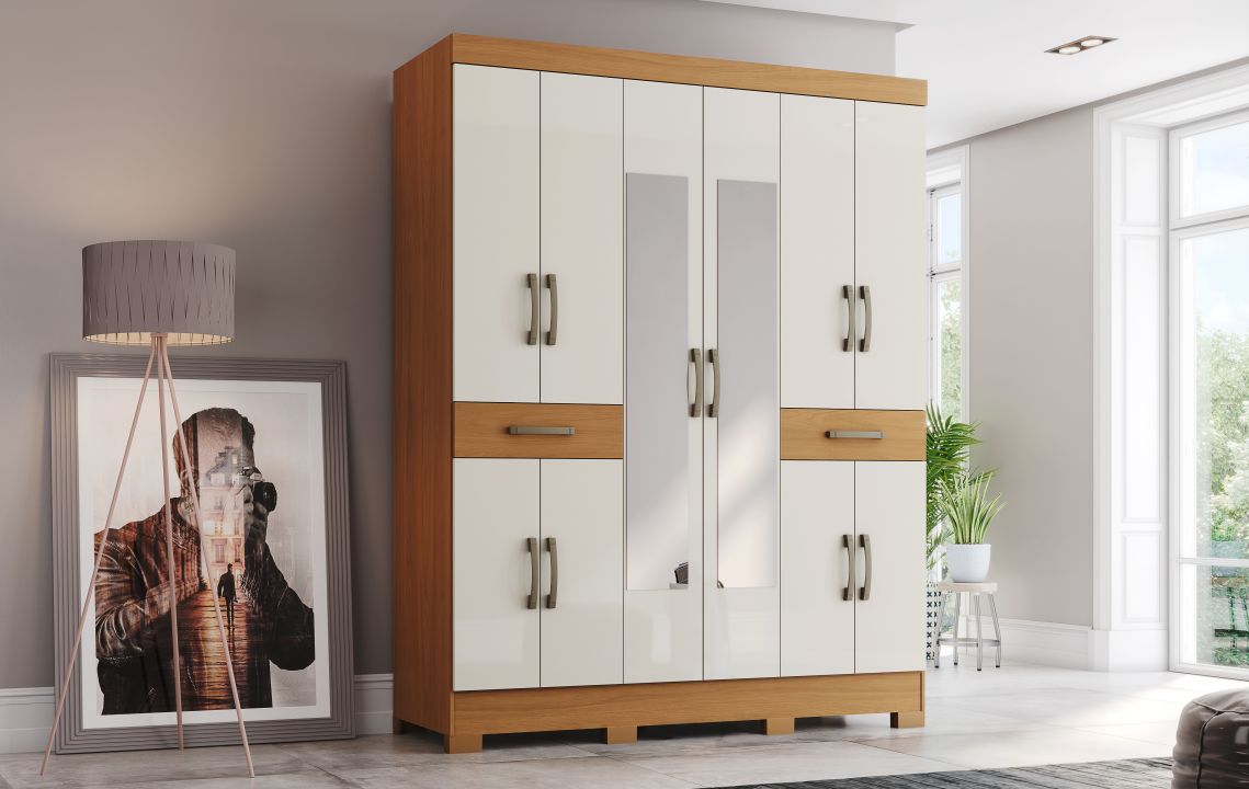 Guarda-roupa B384 10 Portas e 02 Gavetas