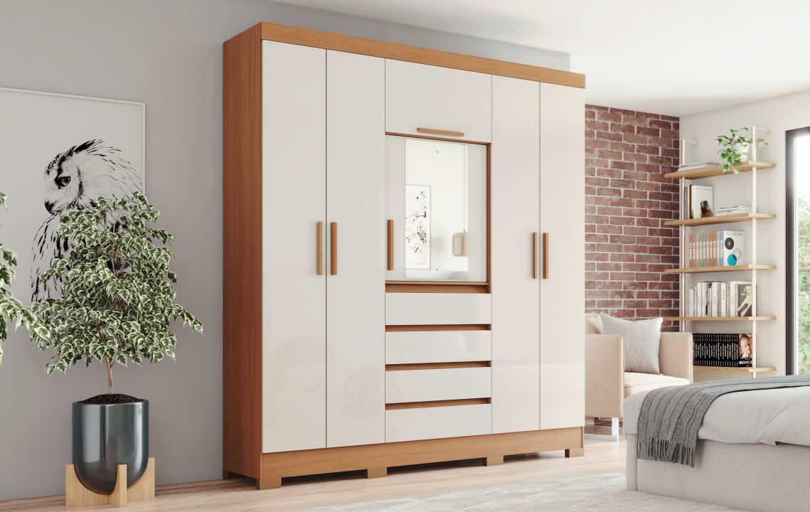 Guarda-roupa B393 06 Portas 04 Gavetas