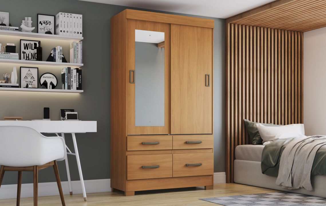 Guarda-roupa BE25 02 Portas Deslizantes